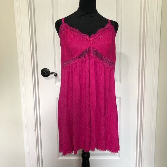 Inc International Concepts Women's Night Gown Lace Lingerie Pink Size‎ XL NWT - Picture 1 of 9